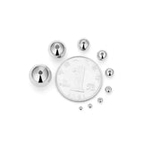 10PCS 925 Sterling Silver Loose Beads Positioning Light Body Septum Bracelet DIY