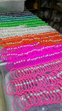 10pcs Silicone Bracelet 160-180mm Comfortable & Flexible