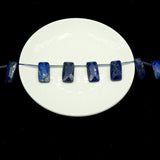 12pcs Gemstone Rectangle Faceted Beads for Jewelry Making