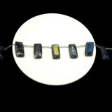 12pcs Gemstone Rectangle Faceted Beads for Jewelry Making