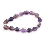 15pcs 10x14mm Carved Gemstone Water Drop Leaves Beads for DIY Jewelry