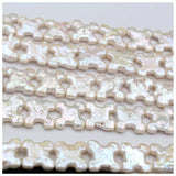 15" Natural Freshwater Pearl 13mm for Silver 925 Jewelry