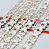 15" Natural Freshwater Pearl 13mm for Silver 925 Jewelry