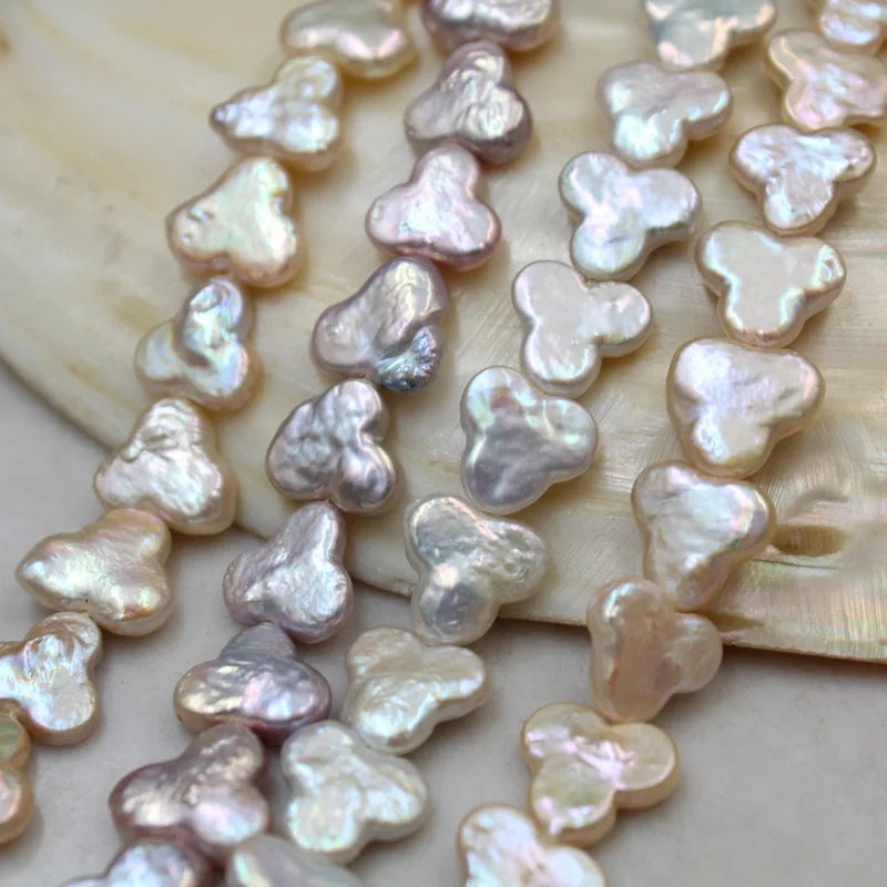 15" Natural Pink Lavender Freshwater Pearl 12mm for Silver 925 Jewelry