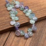 32 Beads Natural Gate Fluorite Aventurine Yellow Jade Rose Quartz Gemstone Beads