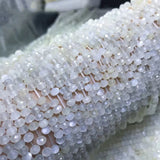 Moonstone Faceted Roundel Gemstone Beads for Jewelry Making