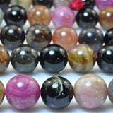 4-10mm Tourmaline Gemstone Loose Beads 15inch