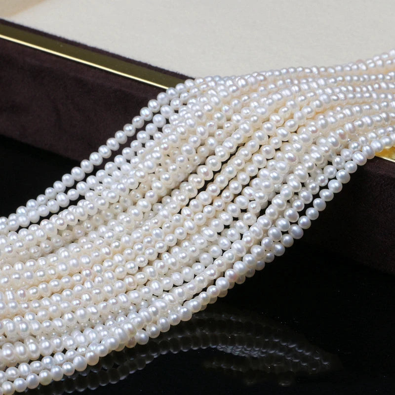 AA Freshwater Pearl Gemstone Beads Round Jewelry 15inch