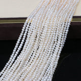 AA Freshwater Pearl Gemstone Beads Round Jewelry 15inch