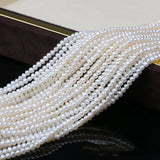 AA Freshwater Pearl Gemstone Beads Round Jewelry 15inch