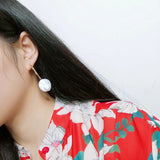Natural Coin Freshwater Pearl Earrings 14K Filled Hook