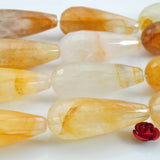 Yellow Iron Crystal Gemstone Round Beads for DIY Jewelry Making