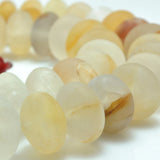 Yellow Iron Crystal Gemstone Round Beads for DIY Jewelry Making