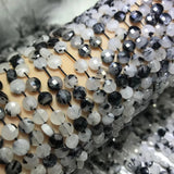 Rutilated Quartz Faceted Coin Beads for Silver 925 Jewelry Making