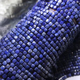 Sri Lankan Sapphire 4x4.5mm Faceted Cube Beads for Silver 925 Jewelry