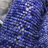 Sri Lankan Sapphire 4x4.5mm Faceted Cube Beads for Silver 925 Jewelry