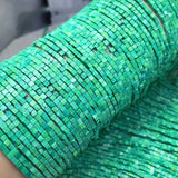 Turquoise Square Faceted Gemstone Beads 4x4.5mm for Jewelry Making 15inch