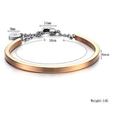 Personalised Stainless Steel Bangles for Women - Engrave Name Bracelets