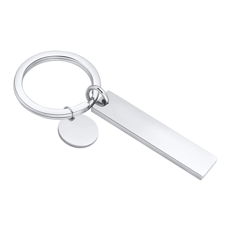 Personalized Stainless Steel Keychain for Family Lover