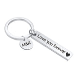 Personalized Stainless Steel Keychain for Family Lover