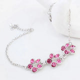 Flower Shape Hand Bracelets Jewelry Bracelets Argents Pour Femmes