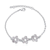 Flower Shape Hand Bracelets Jewelry Bracelets Argents Pour Femmes