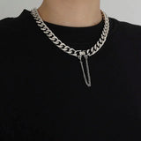 IEFB Men's Chain Necklace Solid Autumn 9A1542