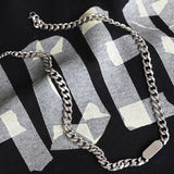 IEFB Steel Round Square Chain Men Necklace