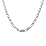 IEFB Steel Round Square Chain Men Necklace