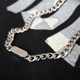IEFB Steel Round Square Chain Men Necklace