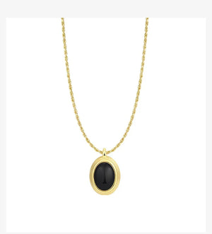 Vintage Pendant Necklace for Women Golden Choker Chain Retro French Jewelry
