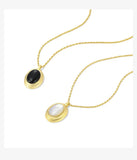 Vintage Pendant Necklace for Women Golden Choker Chain Retro French Jewelry
