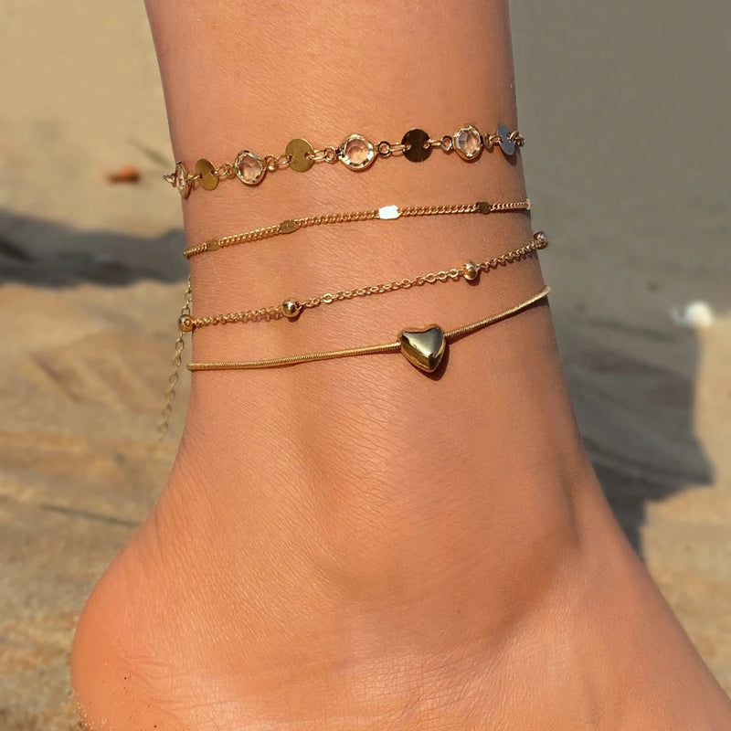 Boho Butterfly Anklet Jewelry Gift for Women