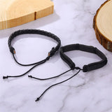 Woven Bracelets Leather Set Men Women Braided Bangle Jewelry