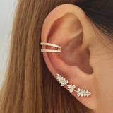 Bohemian Crystal Ear Cuff Wrap Clip Earrings For Women