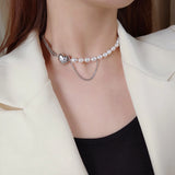 Punk Heart Choker Necklace for Women Jewelry