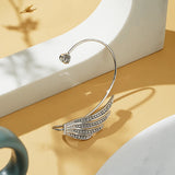 Crystal Wing Ear Cuff Clip Earring Wedding Jewelry