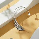 Crystal Wing Ear Cuff Clip Earring Wedding Jewelry