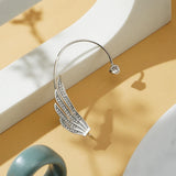 Crystal Wing Ear Cuff Clip Earring Wedding Jewelry