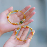 Vintage Beaded Bracelets for Women Retro Lady Bracelet