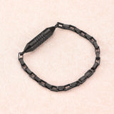 Stainless Steel Leather Cremation Urn Bangle Ashes Locket Bracelet
