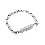 Stainless Steel Leather Cremation Urn Bangle Ashes Locket Bracelet