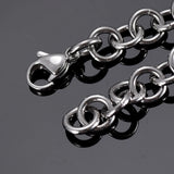 Little Crystal Heart Urn Charm Stainless Steel Cremation Bracelet