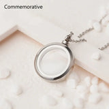 Glass Urn Locket Cremation Jewelry Memorial Necklace For Ashes