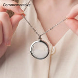 Glass Urn Locket Cremation Jewelry Memorial Necklace For Ashes