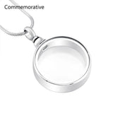 Glass Urn Locket Cremation Jewelry Memorial Necklace For Ashes