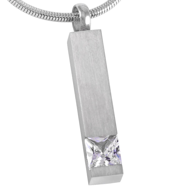 Multicolor Crystal Bar Cremation Necklace for Women