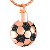 Stainless Steel Football Shape Cremation Necklace for Man