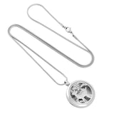 Stainless Steel Aromatherapy Perfume Essential Oil Diffuser Necklace