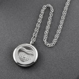 Mom Heart Diffuser Locket Necklace Stainless Steel